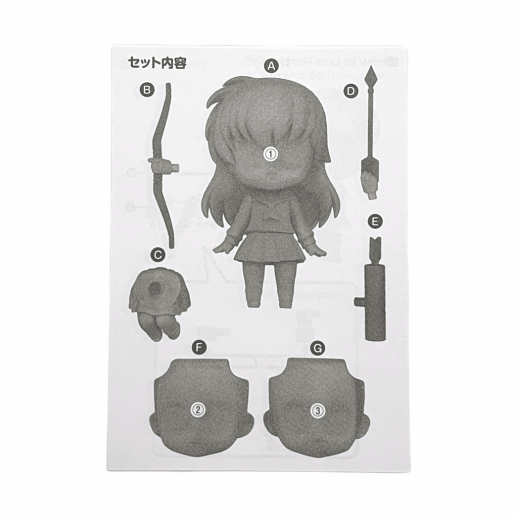 1536 Kagome Nendoroid Split Part: Anleitungsbuch