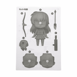 1536 Kagome Nendoroid Split Part: Anleitungsbuch