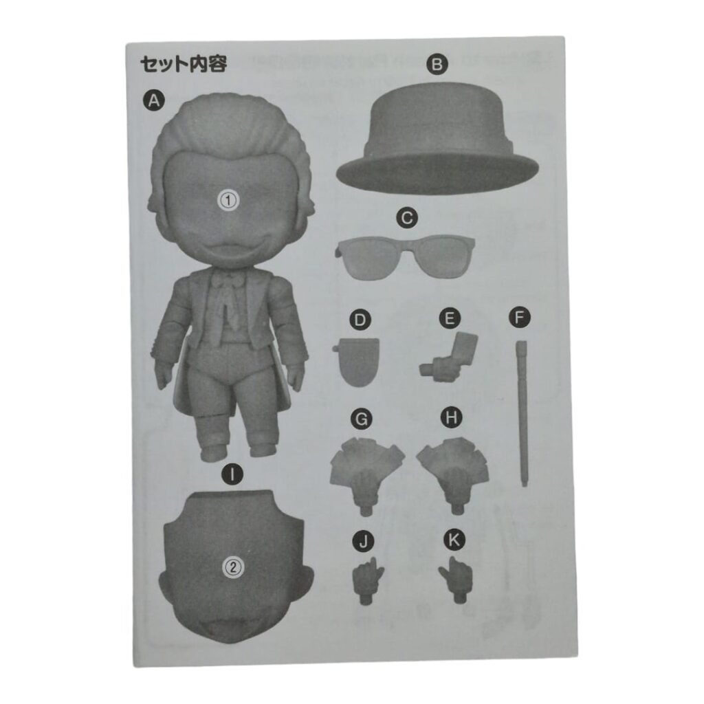 1695 The Joker (1989 Ver.) – Nendoroid Split Part: Anleitungsbuch