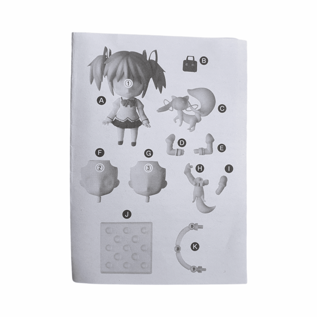 175 Madoka Kaname: School Uniform Version – Split Part – Anleitungsbuch