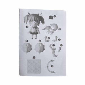 175 Madoka Kaname: School Uniform Version – Split Part – Anleitungsbuch