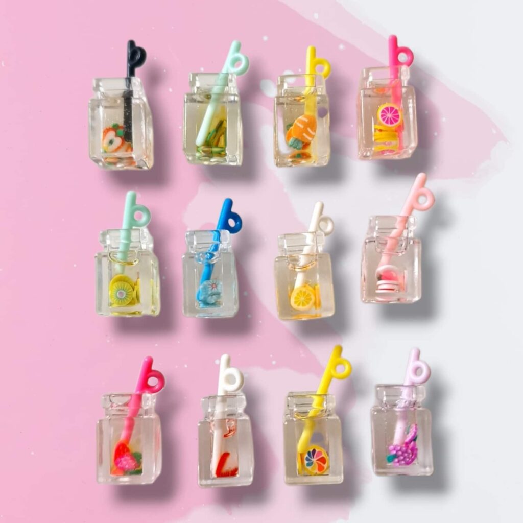 Fruchtsaft Glass Mini Toy aus Resin