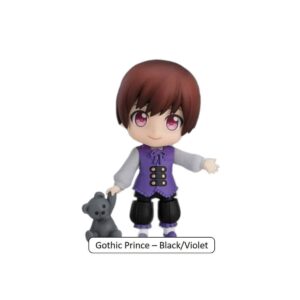 Nendoroid More Zubehör Set Dress-Up Lolita Gothic Prince Black Violet mit Teddy Bär Body