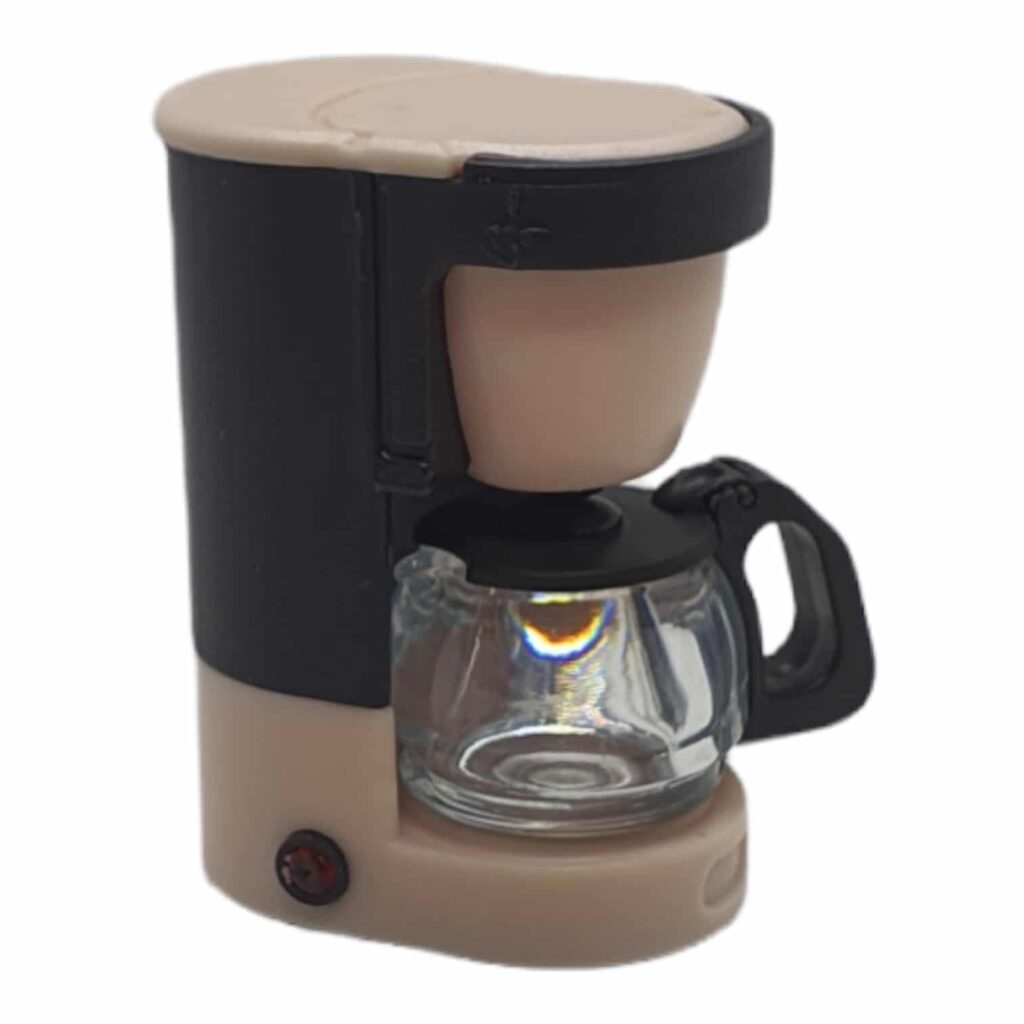 Kaffee Maschine Peach Mini Toy aus Kunststoff